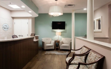 Reception area in North Attleboro dental office