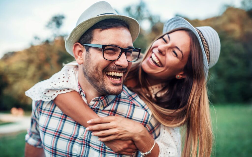 A smiling man and woman